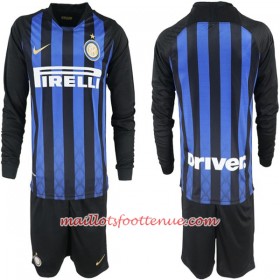 Maillot/Tenue Inter Milan Enfant Domicile 2018/2019 Manche Longue